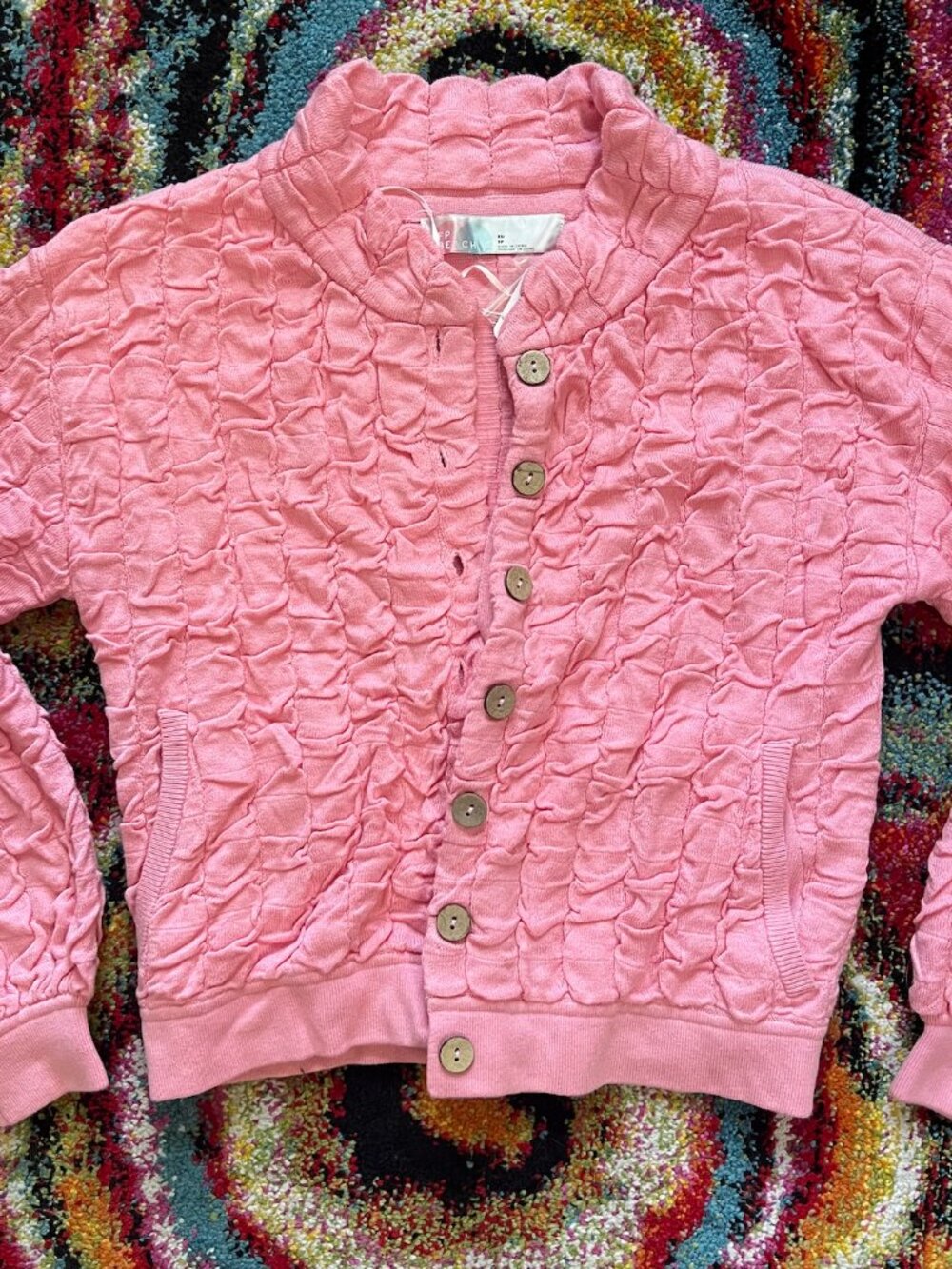 Free People Pink Cardigan